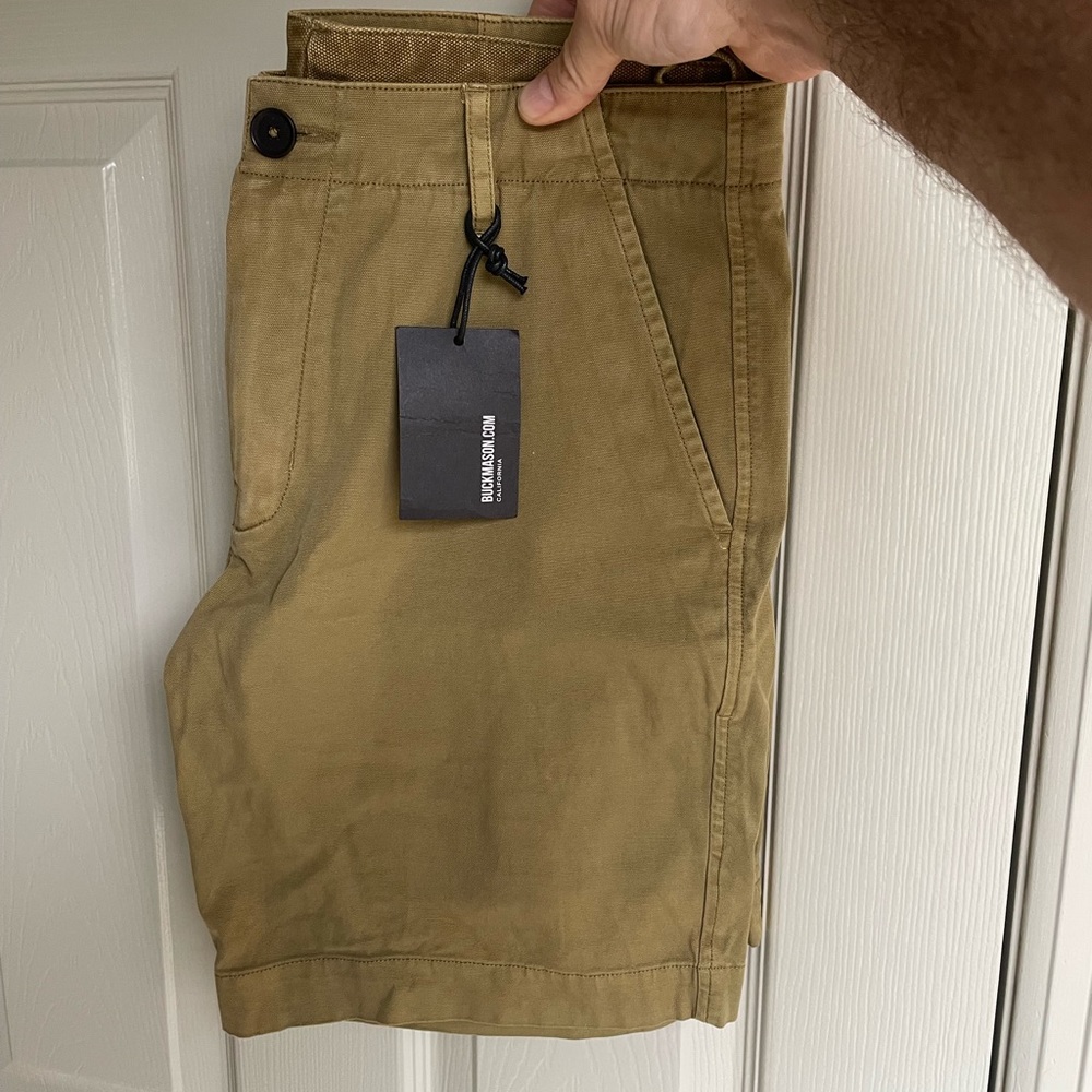 Buck Mason vintage canvas walk short